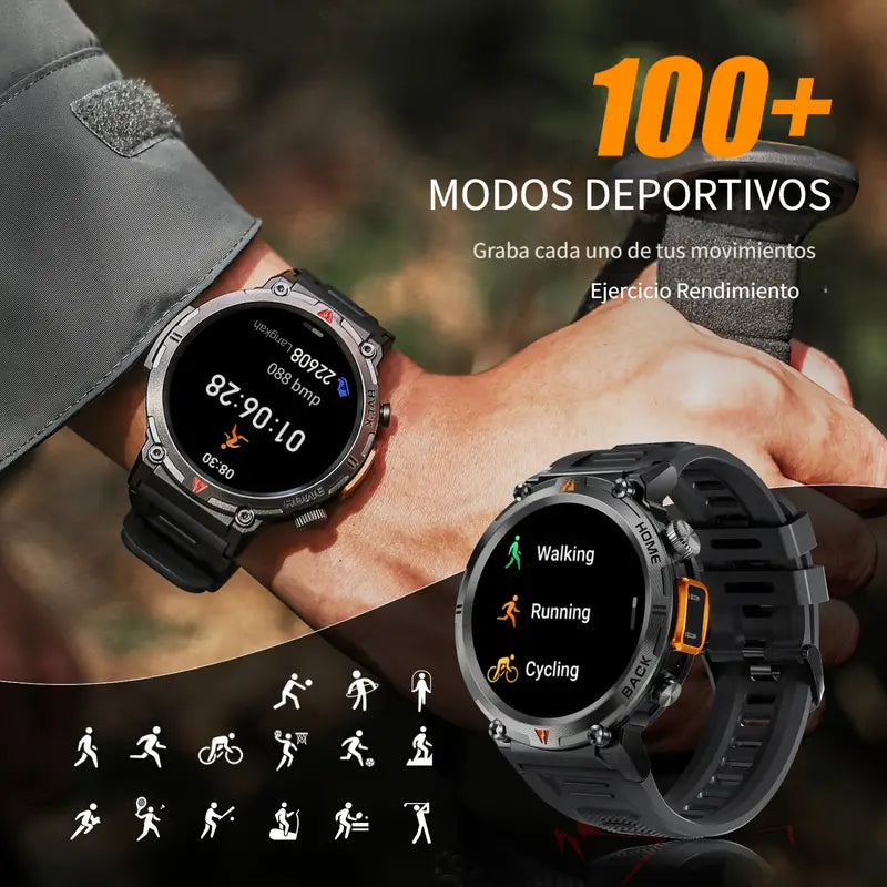 Reloj inteligente deportivo con iluminacion led